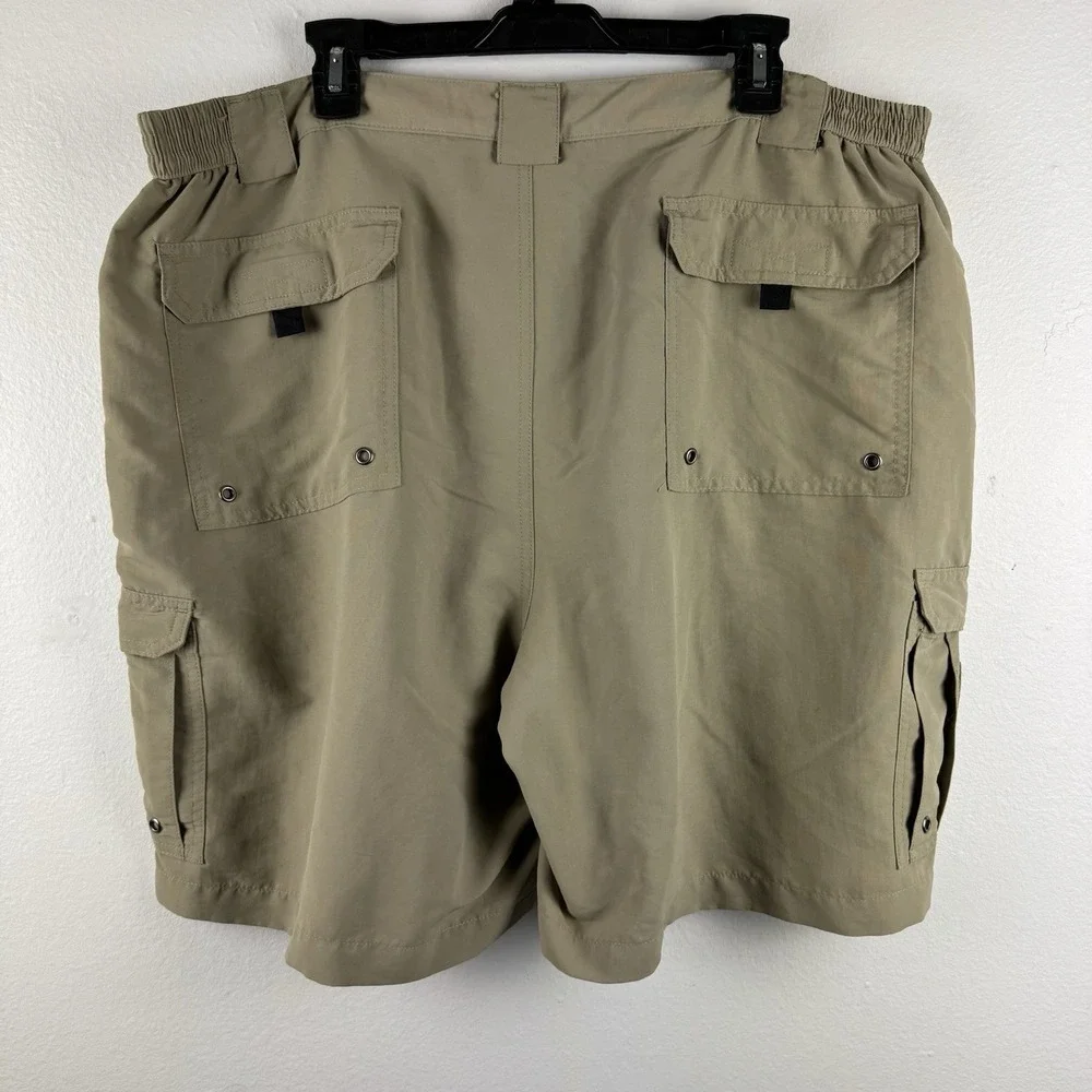 BIMINI BAY OUTFITTERS LTD Mens‎ Cargo Performance gear shorts KHAKI - 44W